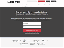 Tablet Screenshot of lokad.com